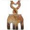 Home decor Lounging resin Baby giraffe collectables Statue