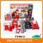 plastic toy truck, fire fighting toys, blue fire truck toy