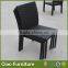 garden Stackable rattan chair for lunch dining chair