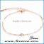 Trending Simple Rose Gold 316L Surgicial Stainless Steel Chain Anklet