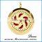 Classic aromatherapy essential oil diffuser locket perfume necklace pendant 316L stainless steel Plating