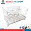 Storage logistics collapsible roll storage basket folding cage pallet container