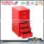 Under desk small steel drawer cabinet mobile filing cabinet