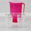 Oval Shape PP Home Use Plastic Water Juice With Handle