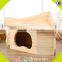 2017 New Design Wooden Double Floor Pet House Lovely Wooden Double Floor Pet House W06F030