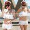 High quality SexyLace ruffled skirt swimsuit, sweet Swimwear Bikini Wholesale