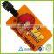 Wholeslae custom pvc rubber luggage tag & strap