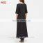 Contrast Sequin Appliques Slit Side Maxi Dress New Model Abaya in Dubai