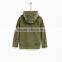 China wholesale high quality custom oem service boys fashion hooded plain denim military jacket