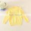 Knitting Pure Plain Colors Kid Sweater In-stock Sweater Fabric Sweater for Babies/tollderls/infants