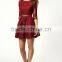 latest wholesale red blue offwhite fat large size lace evening dress