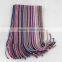 Myfur Rainbow Blend 100% Wool Yarns Stretch Children's Winter Scarfs Kids Lovely Knitted Scarf