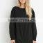 Latest Oversized Knotted Hem Crewneck Sweatshirt Women Sweatshirt Dresses
