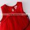Wholesale Red Flower Little Girl Floral Print Party Dresses