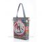 Oil painting natural cotton printing female folk-custom bag shoulder polyester shopping bag CB04