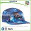 Latest Customized 5 Panel Jocky Cap All Over Digital Printing Silk Lining Nylon