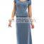 2016 BAIYIMO OEM Service Women's Hoodie Pocket Maxi Dress latest hot sale