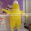 yellow toy fur mascot costume