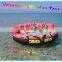 Hot air weled inflatable flying UFO/water sport games