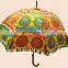 50 Pcs Wholesale Lot Traditional Cotton Umbrellas Indian Vintage Embroidered Parasol Decor