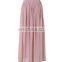Latest Muslim Women Maxi Skirt Summer Multi Color Ankle Length Islamic Chiffon Skirt
