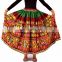 Gujarati traditional kuchi embroidery mirror work rabari skirt - belly dance boho skirt - vintage banjara skirt