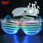 2018 New Products Sound Activated Flashing Funny Plastic Glasses