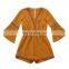Kids Long Sleeves Aztec Romper Bell Sleeve Jumper Girl Jumpsuit