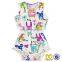 Vintage Floral Cheap Summer Bodysuit Newborn Baby Clothes Pom Pom Romper