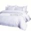 White Stripe 100% Cotton Hotel Guest Room Cheap Bedding set