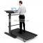 A thin motorized  use multi-function flat DC motor body strong foldable electric walking desk treadmill commercial fitness