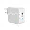 Best Selling Product 2021100W 2 PD Ports Travel Adapter USB-c PD QC3.0 Usb Fast Multi Charger