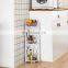 Bathroom wooden Caddy Shower Waterproof Ladder bathroom Corner wood  Shelf