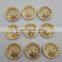 Round Eco-Friendly 2 Hole Custom Wooden Button For Shirt Clothing