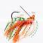 Weihai fast delivery 7cm/13g  jigging  bait Buzz bait mixed lead head Fishing lures with  silicone skrit