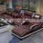 2021 L Shaped Real Cow Leather Living Room Sofa Massage Bed sofas