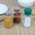 100 ml Square Glass Bottle Salt Pepper Shaker With Metal Lid
