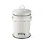 Roman kitchen stainless steel trash can foot pedal silent lid waste bin