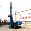 Solar pile driver for tractor ramming machine