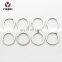 Good Quality Custom Color Stainless Steel Flat Split Key Ring Accessories For Handbag