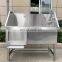 Pet Bath Grooming Tub Dog Washing Station From Home Dog Bath Dog Bathing Tub With Back Splash And Faucet Assembly