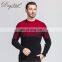 Customized Merino Wool Men's Pullover Sweater Knitted Retro round Neck with Crew Neck Mixed Colors for Winter