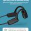 G1 True Bone Conduction Earphone Waterproof Wireless Headphone with Microphone Sports Not-In Ear Headset for Android