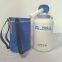 yds 3-liter portable semen liquid nitrogen container with handle