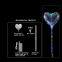 LED Light up Bobo Balloons Hand-held Luminous Clear Bubble Balloon 3 Levels Flashing Handles Clear Color Bobo Balloons