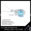 wholesale charm pendant 925 silver jewelry pendant for women roman aquamarine jewelry pendant