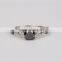 10k gold black diamond jewellery luxury engagement ring set for lady