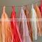 Tissue Paper Wedding and Party Tassel Fringe Garland