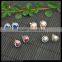 LFD-032E Gold Plated Pearl Pave Rhinestone Stud Earrings Jewelry Finding