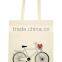 Golden printing 38cm x 44.5cm Cotton Shopping bag